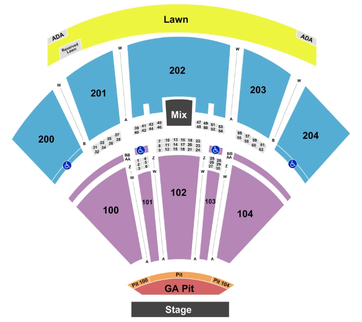 Freedom Mortgage Pavilion Seating Chart